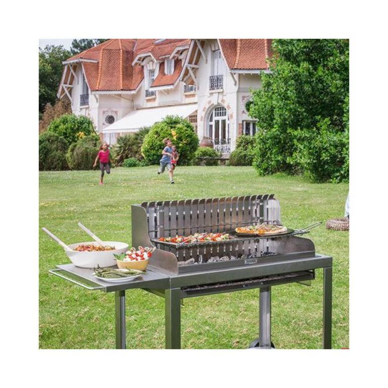 LE MARQUIER - Barbecue à charbon Irissarry inox Le Marquier - avec ou sans chariot