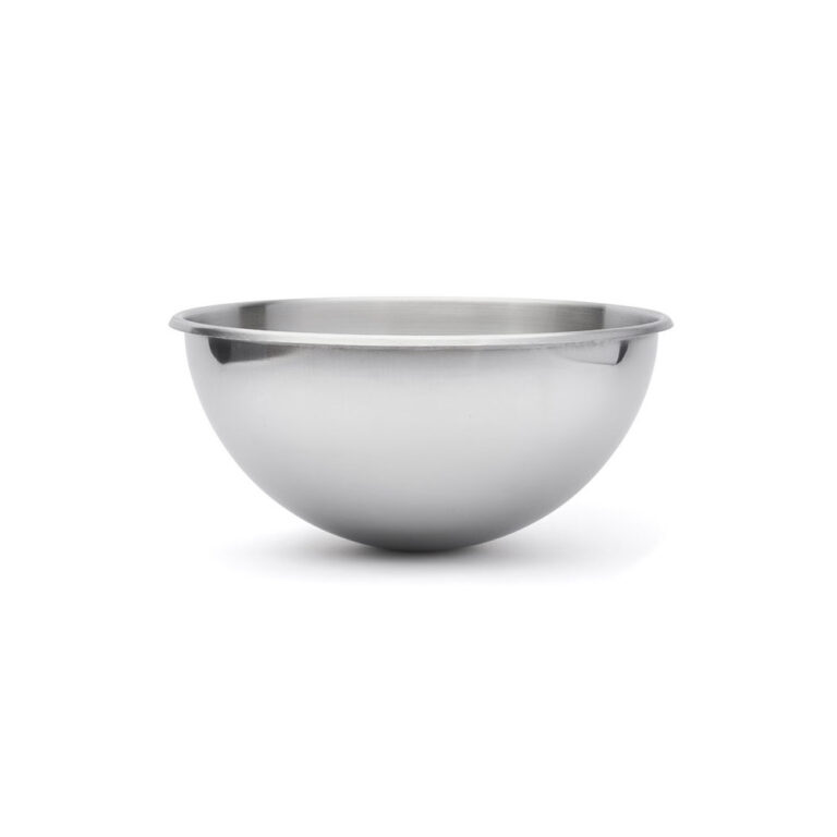 DE BUYER - Bassine demi-sphérique DE BUYER en inox bord roulé ouvert - 2 tailles