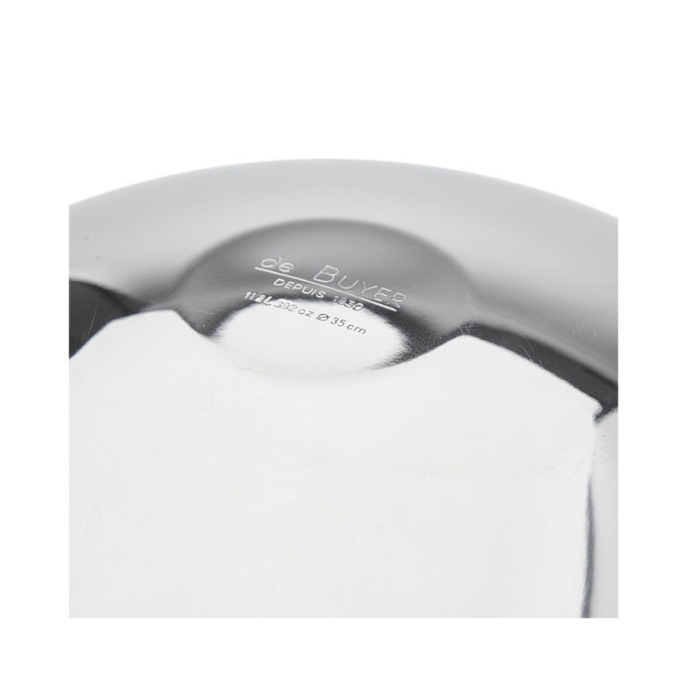 DE BUYER - Bassine demi-sphérique DE BUYER en inox bord roulé ouvert - 2 tailles