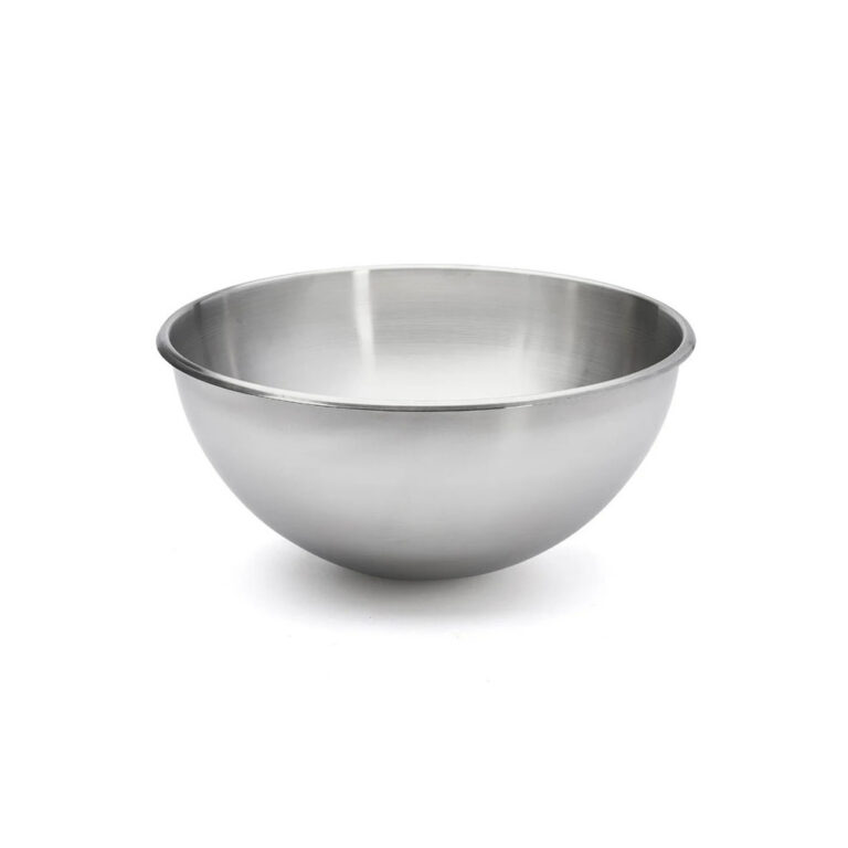 DE BUYER - Bassine demi-sphérique DE BUYER en inox bord roulé ouvert - 2 tailles