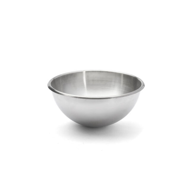 DE BUYER - Bassine demi-sphérique DE BUYER en inox bord roulé ouvert - 4 tailles