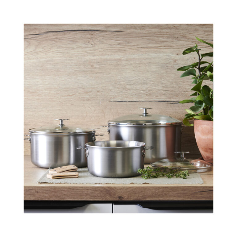 DE BUYER - Batterie 3 casseroles Alchimy Loqy De Buyer 7 pièces