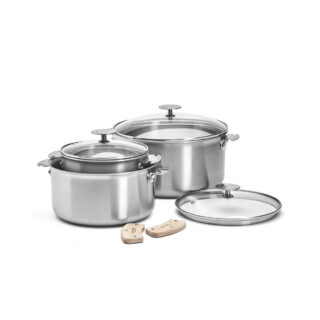de Buyer - Batterie 3 casseroles Alchimy Loqy De Buyer 7 pièces