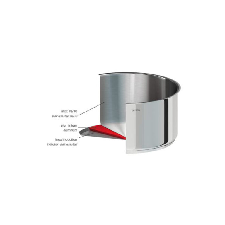 CRISTEL - Batterie Cristel Mutine 3 casseroles + 1 poignée amovible Zenith