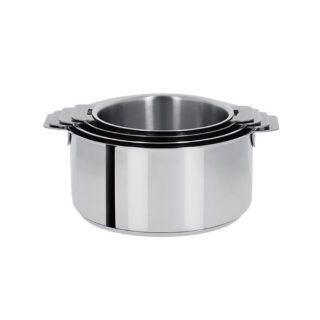 CRISTEL - Batterie Cristel Mutine 4 casseroles amovibles 14, 16, 18 et 20cm