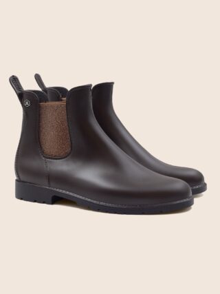 JULES & JENN - Bottines de pluie marron bronze