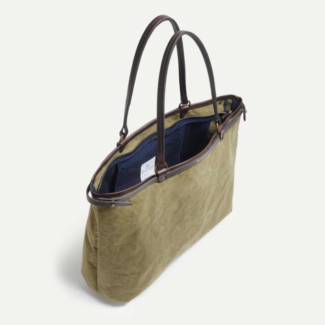 Bleu De Chauffe - Cabas Adèle XL - Kaki US Stonewashed