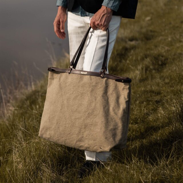 Bleu De Chauffe - Cabas Adèle XL - Kaki US Stonewashed