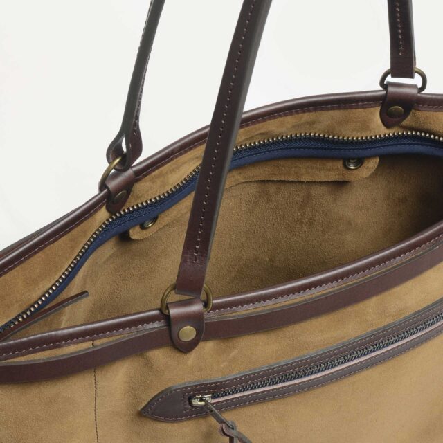 Bleu De Chauffe - Cabas Adèle XL - Marron Noisette