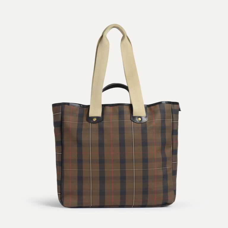 Bleu De Chauffe - Cabas Meline - Tartan brun Rouge