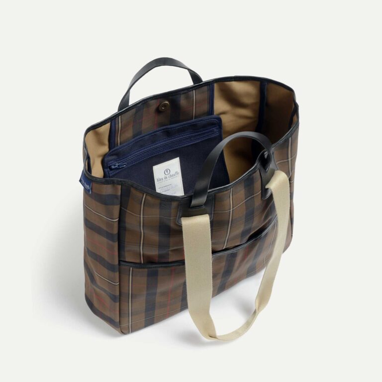 Bleu De Chauffe - Cabas Meline - Tartan brun Rouge