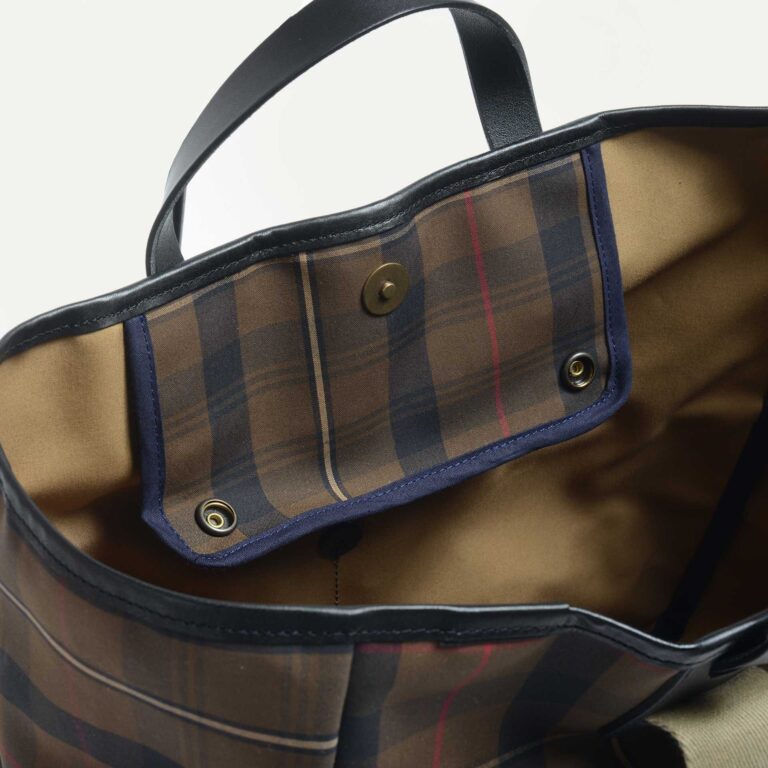 Bleu De Chauffe - Cabas Meline - Tartan brun Rouge