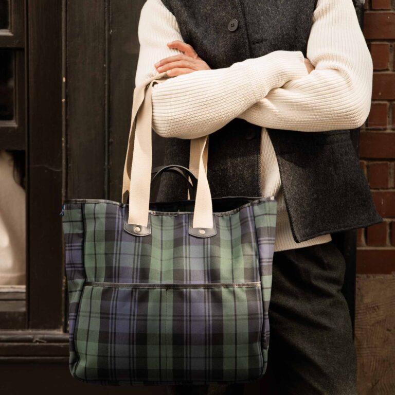 Bleu De Chauffe - Cabas Meline - Tartan Marine