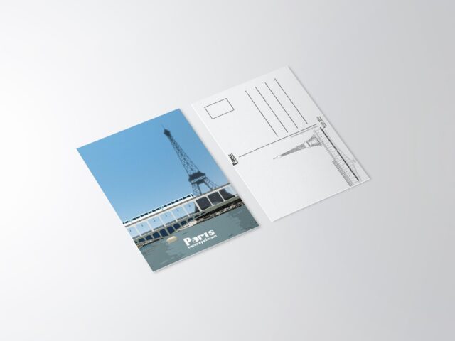 Reine Mère - Carte postale -  Collection Paris - Métro sur la Seine