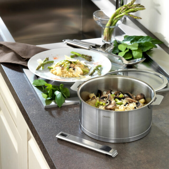 CRISTEL - Casserole CRISTEL Strate amovible en inox - 5 tailles