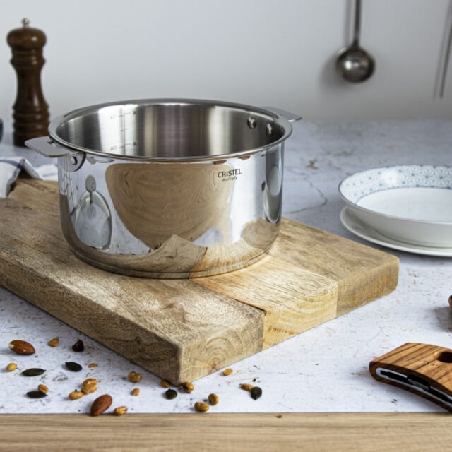 CRISTEL - Casserole graduée inox Casteline Cristel amovible - 4 tailles