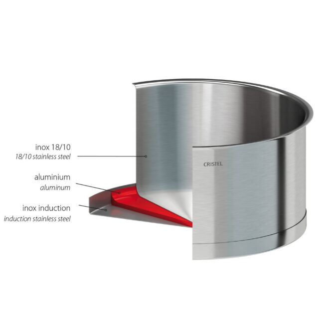 CRISTEL - Casserole Cristel Strate en inox - 4 tailles