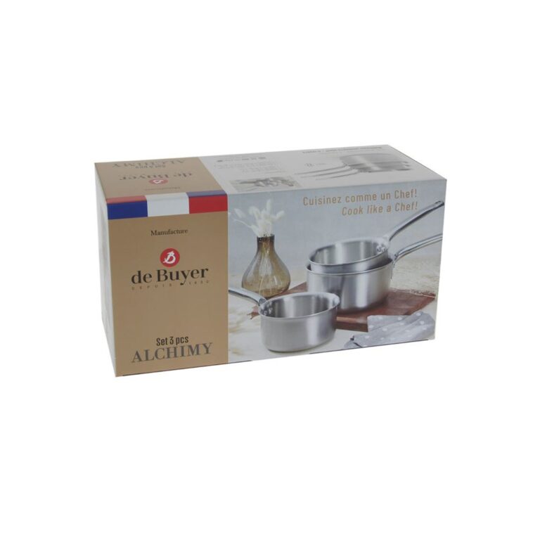 DE BUYER - Set batterie de 3 casseroles DE BUYER Alchimy en inox