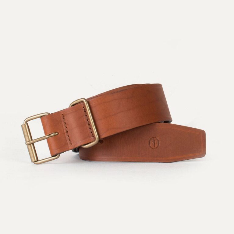 ceinture fred cognac Bleu De Chauffe - Ceinture Fred - Cognac