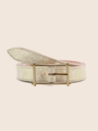 JULES & JENN - Ceinture mademoiselle cuir doré