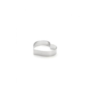 Cercle à pâtisserie tarte DE BUYER coeur en inox – 2 tailles par la marque de Buyer de Buyer - Cercle à pâtisserie tarte DE BUYER coeur en inox – 2 tailles