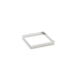 de Buyer - Cercle à tarte carré DE BUYER en inox hauteur 2cm – 3 tailles