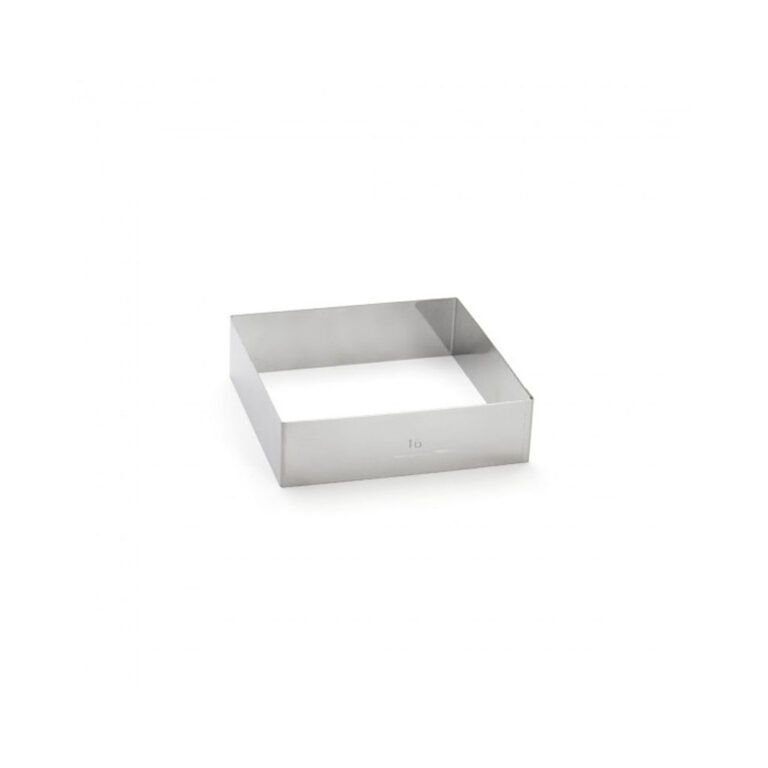 DE BUYER - Cercle à tarte carré DE BUYER en inox hauteur 4.5cm - 3 tailles