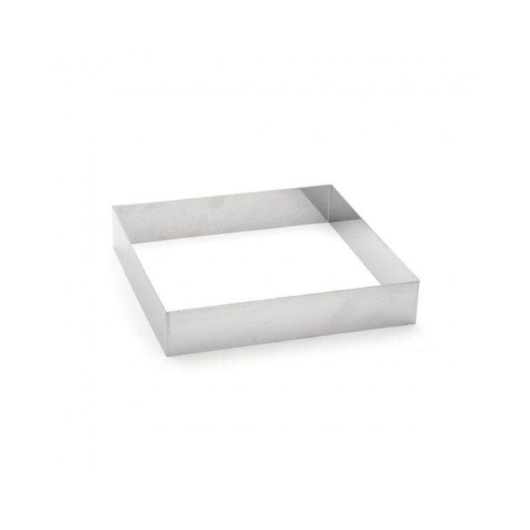 DE BUYER - Cercle à tarte carré DE BUYER en inox hauteur 4.5cm - 3 tailles