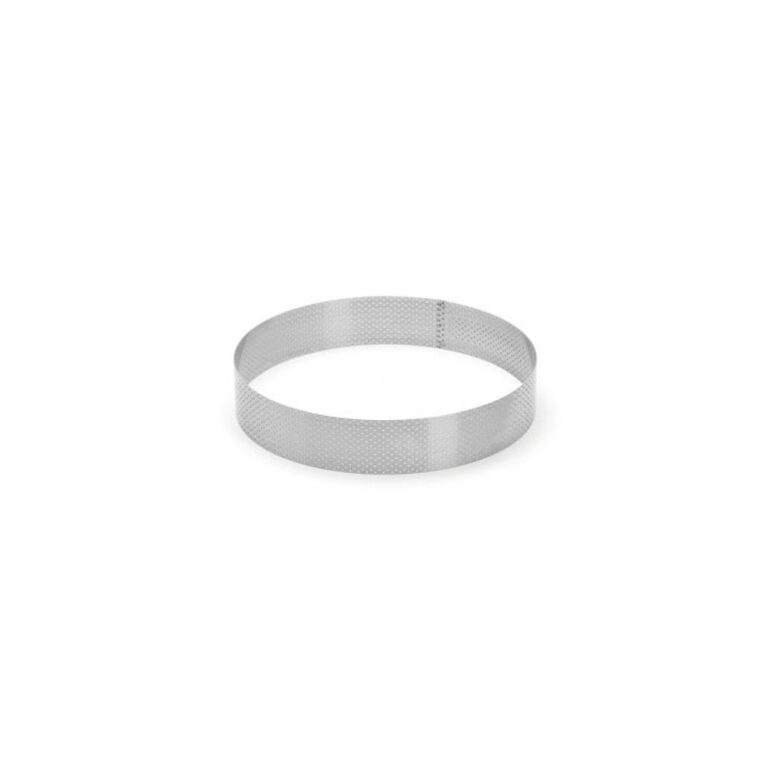DE BUYER - Cercle à tarte DE BUYER en inox perforé hauteur 4.5cm - 3 tailles