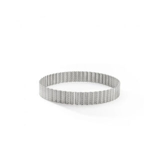 de Buyer - Cercle à tarte DE BUYER rond cannelé en inox perforé – 3 tailles