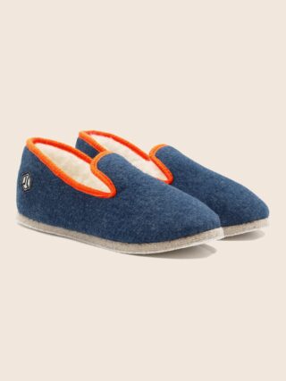 JULES & JENN - Charentaises tradition bleu denim