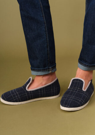 Montlimart - Chaussons Martin Carreaux Marine