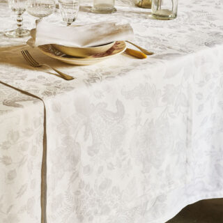 Chemin de table Milles giverny Garnier Thiebaut blanc par la marque Garnier Thiebaut Garnier Thiebaut - Chemin de table Milles giverny Garnier Thiebaut blanc