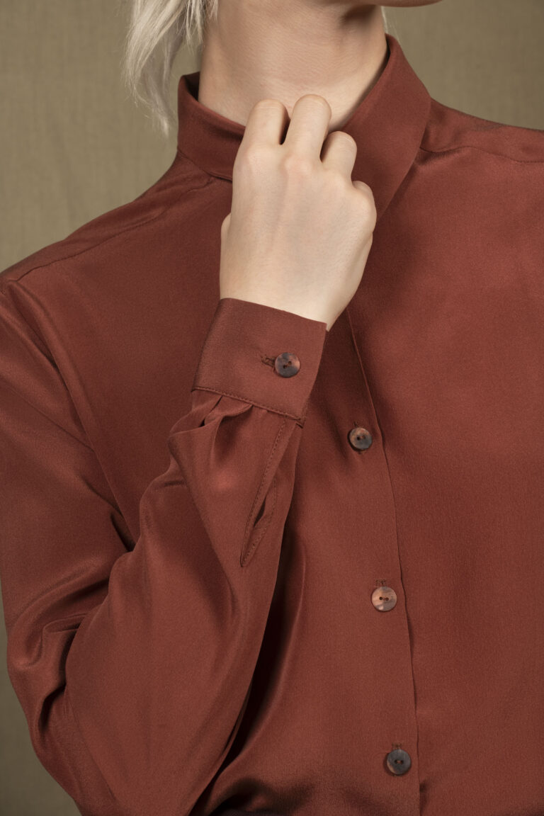 My tailor is Joh - Chemise Femme Soie Chesnut - Conception