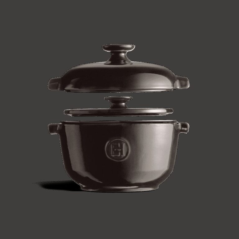 EMILE HENRY - Cocotte faitout à riz en céramique Emile Henry Fusain