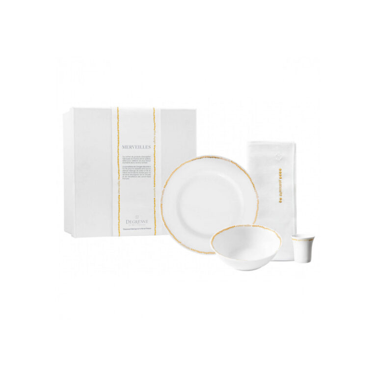 Degrenne - Coffret 4 pièces DEGRENNE Merveilles en porcelaine
