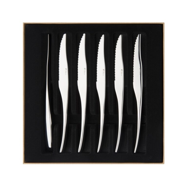 Degrenne - Coffret 6 couteaux Gourmet miroir Degrenne