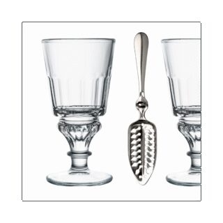 La Rochère - Coffret de 2 verres à absinthe avec cuillère La Rochère dégustation