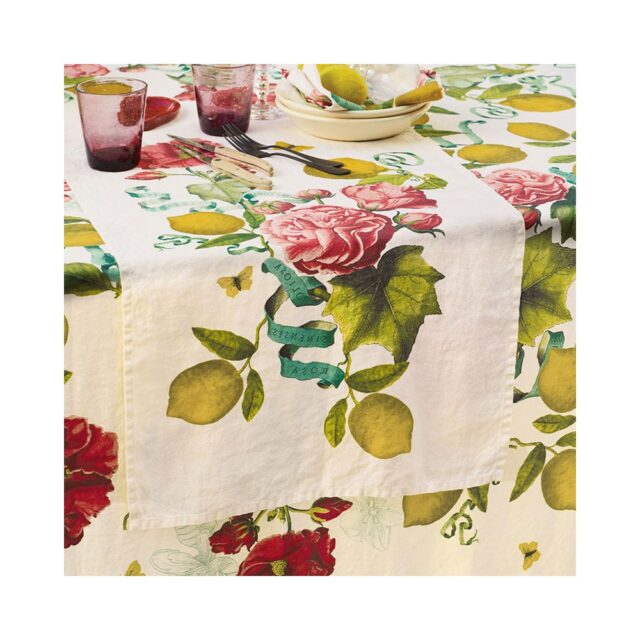 GARNIER THIEBAUT - Nappe lin Citrons de Menton Garnier Thiebaut - 4 dimensions