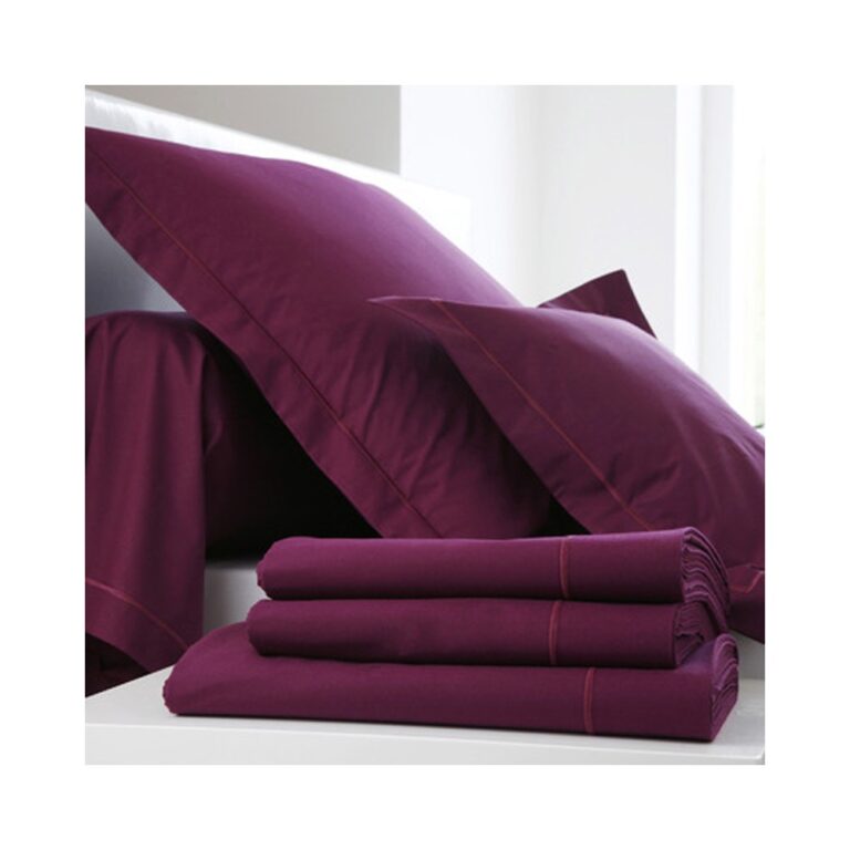BLANC DES VOSGES - Parure de lit UNI Percale de coton Blanc des Vosges - 16 coloris