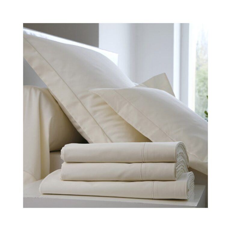 BLANC DES VOSGES - Parure de lit UNI Percale de coton Blanc des Vosges - 16 coloris
