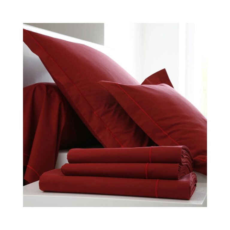 BLANC DES VOSGES - Parure de lit UNI Percale de coton Blanc des Vosges - 16 coloris