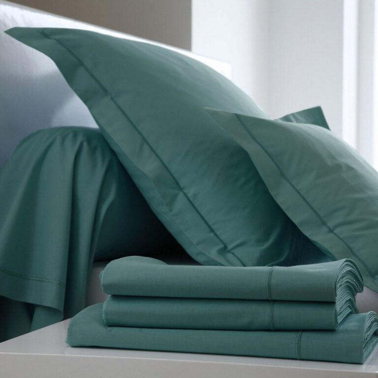 BLANC DES VOSGES - Parure de lit UNI Satin Blanc des Vosges - 9 coloris