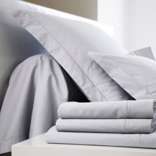 Blanc des Vosges - Parure de lit UNI Satin Blanc des Vosges  9 coloris