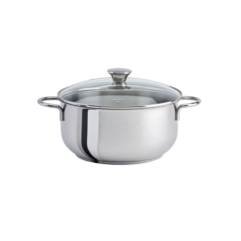 CRISTEL - Couvercle bombé CRISTEL Master fixe en verre et inox - 4 tailles