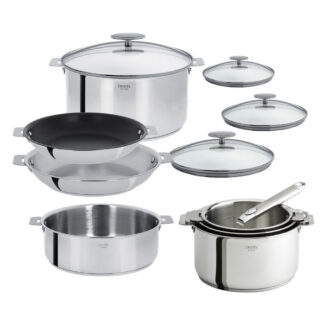 CRISTEL - Set batterie 12 pièces Cristel Casteline inox
