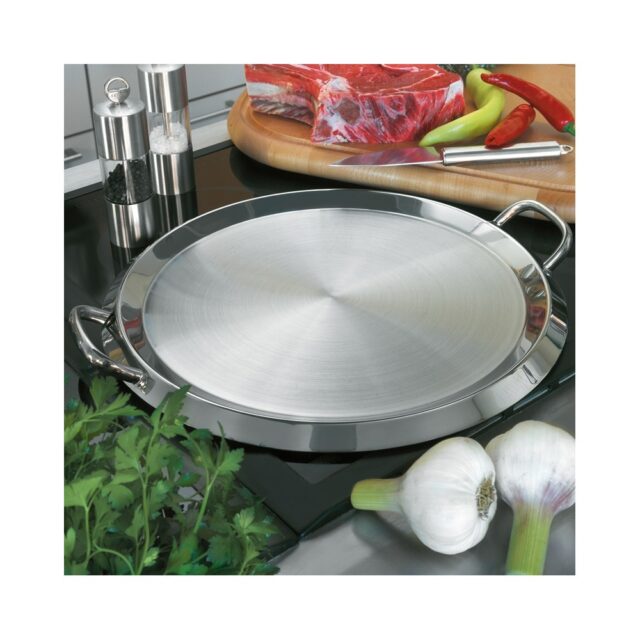 CRISTEL - Grill rond Cristel plancha en inox diamètre 34cm