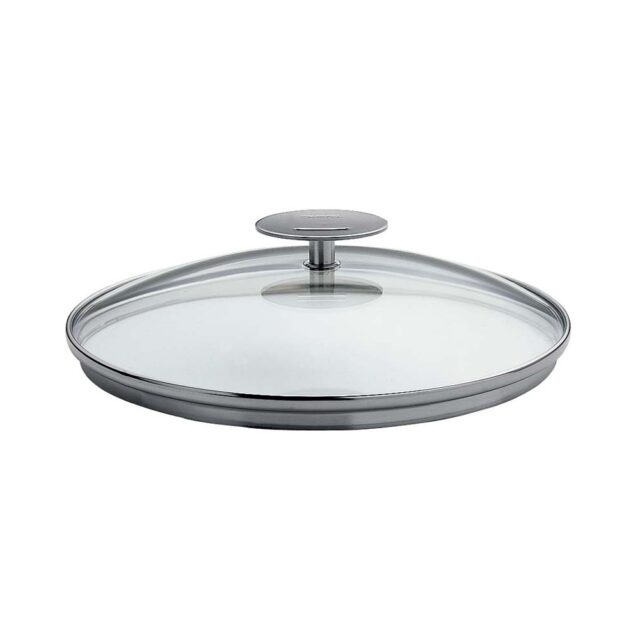CRISTEL - Set de 3 couvercles Cristel Platine inox verre