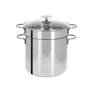 Ensemble cuit-pâtes inox Cristel Mutine 22cm par la marque CRISTEL CRISTEL - Ensemble cuit-pâtes inox Cristel Mutine 22cm