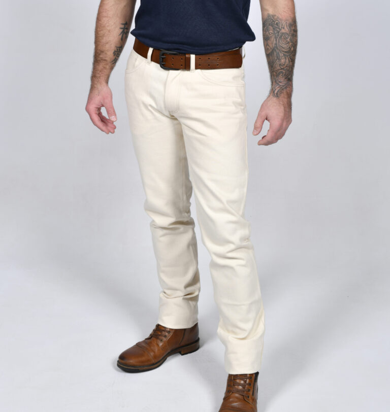 Kiplay Vintage - Jean’s Ecru en coton Bio - CP1992